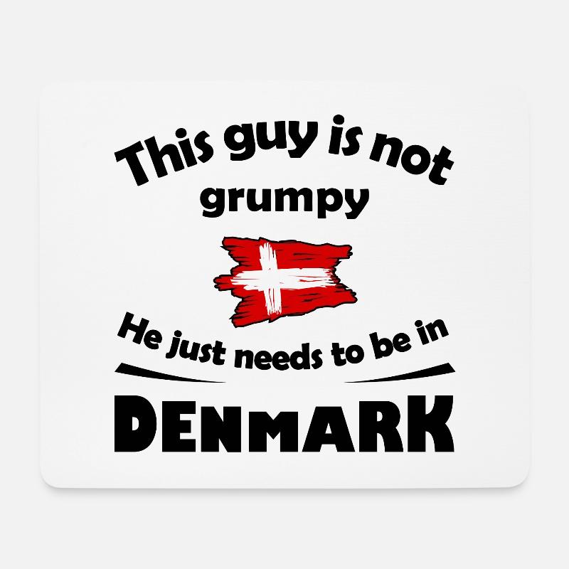 Dänemark - Mousepad (Querformat) - Weiß