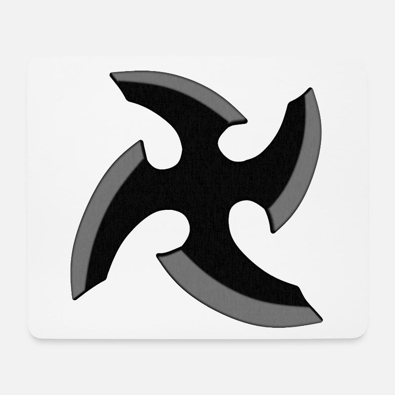 Étoile Ninja - Tapis de souris (format paysage) - blanc