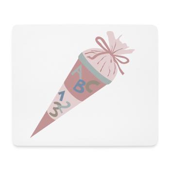 School bag Pink - Mouse Pad (horizontal) - white - Front