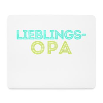 Statement Lieblingsopa Opa Großvater - Mousepad (Querformat) - Weiß - Vorne