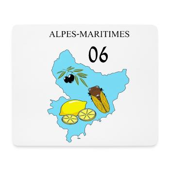 Alpes maritimes - Tapis de souris (format paysage) - blanc - Devant