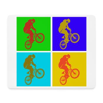 BMX Pop Art - Mouse Pad (horizontal) - white - Front