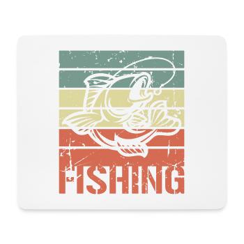 Vintage Fishing - Mouse Pad (horizontal) - white - Front
