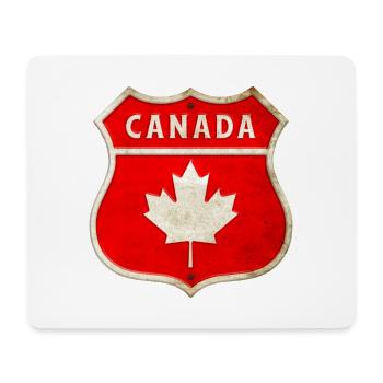 Conception des armoiries du Canada - Tapis de souris (format paysage) - blanc - Devant