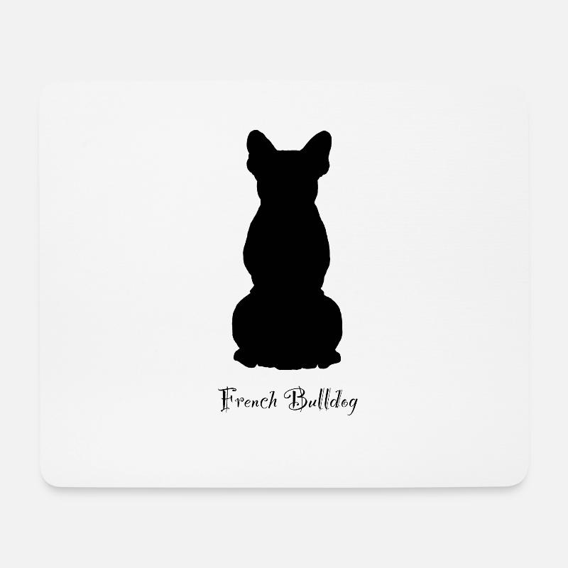 French Bulldog - Mouse Pad (horizontal) - white