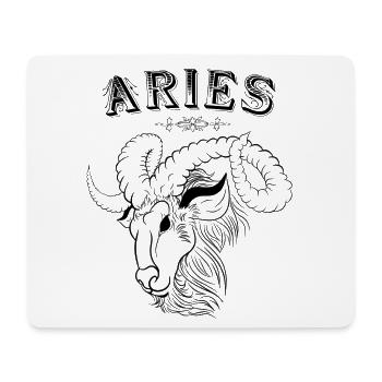 Aries Sternzeichen Widder - Mousepad (Querformat) - Weiß - Vorne