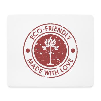 Eco-Friendly Tree Emblem Design - Mouse Pad (horizontal) - white - Front