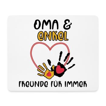 Großmutter Enkel Statement Oma - Mousepad (Querformat) - Weiß - Vorne