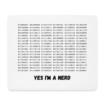 I'm a nerd - Mouse Pad (horizontal) - white - Front