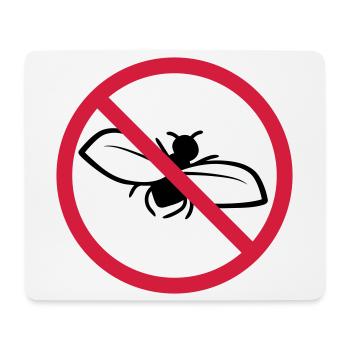 Fly Forbidden Shield - Mouse Pad (horizontal) - white - Front