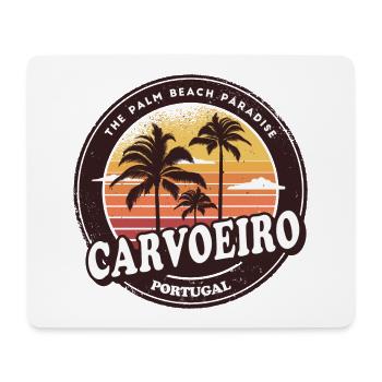 Carvoeiro Portugal Vintage Beach Design - Mousepad (Querformat) - Weiß - Vorne