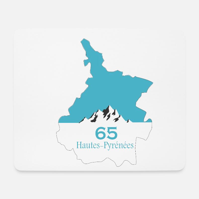 Hautes-Pyrénées - Mousepad (Querformat) - Weiß
