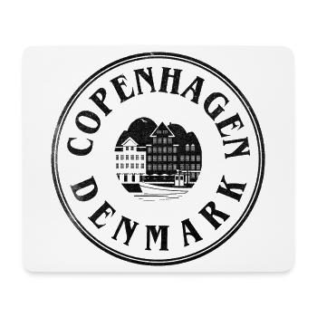 Copenhagen Denmark – Waterfront Emblem - Mouse Pad (horizontal) - white - Front