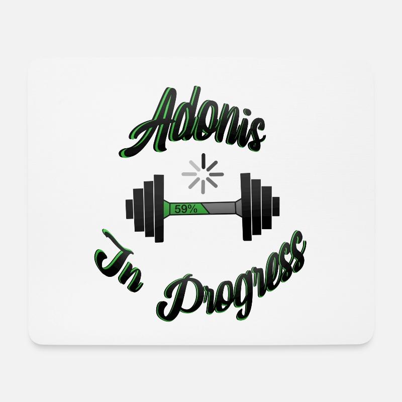 Adonis In Progress 2 - Mousepad (Querformat) - Weiß