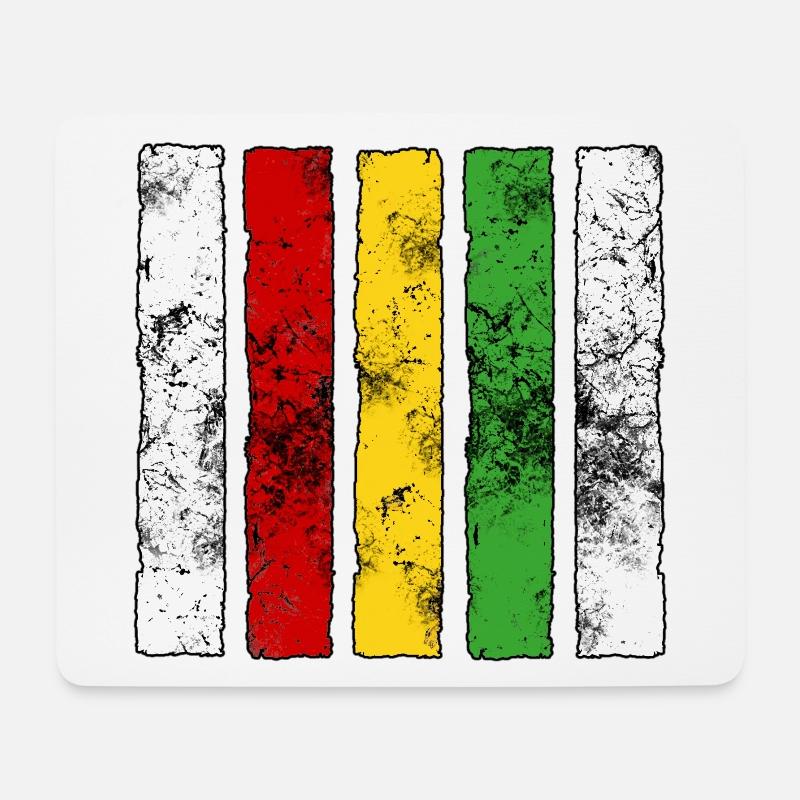 Reggae Zeichen - Mousepad (Querformat) - Weiß