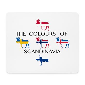 Skandinavien Flaggen Elche Farben Norwegen - Mousepad (Querformat) - Weiß - Vorne