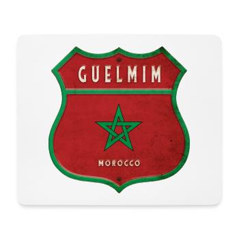 Guelmim Morocco Coat of Arms Flags Design - Mouse Pad (horizontal) - white - Front