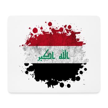 Iraq Splash flags design - Mouse Pad (horizontal) - white - Front