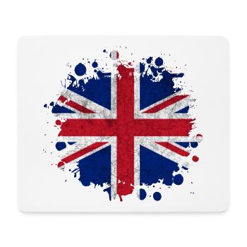 Great Britain Vintage Splash Design - Mouse Pad (horizontal) - white - Front