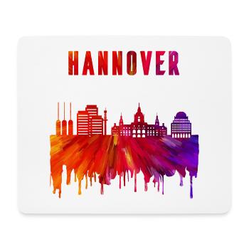 Hannover Skyline Design - Mousepad (Querformat) - Weiß - Vorne