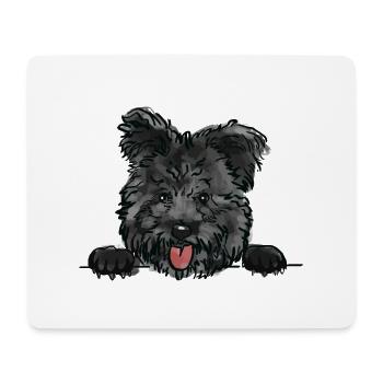 Pumi Dog for Peeking Dog Lovers - Mouse Pad (horizontal) - white - Front