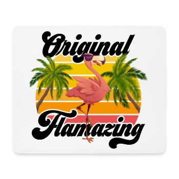 Original Flamazing Flamingo Summer Party Celebrations - Mouse Pad (horizontal) - white - Front