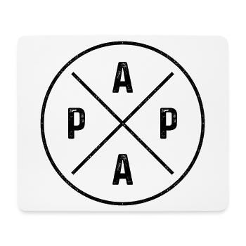 Papa - Mousepad (Querformat) - Weiß - Vorne
