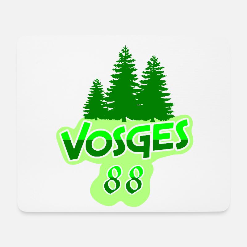 Vosges - Tapis de souris (format paysage) - blanc
