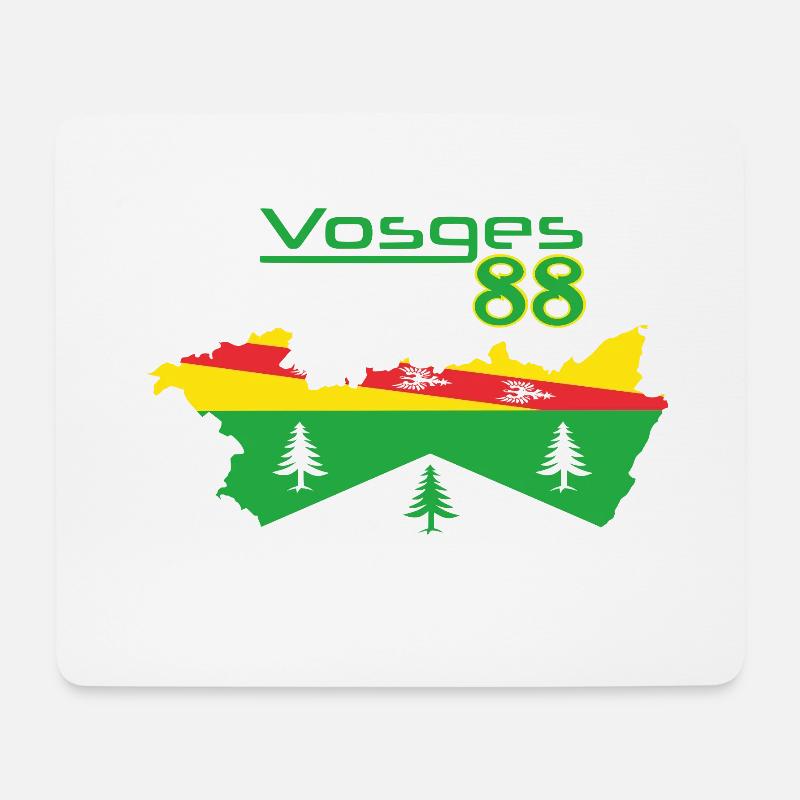 Vosges - Tapis de souris (format paysage) - blanc