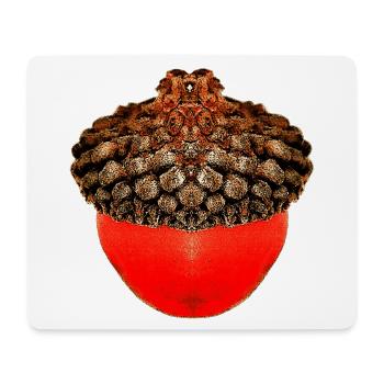 schöne Herbstdrucke, Eichelfoto, unisex herbst - Mousepad (Querformat) - Weiß - Vorne