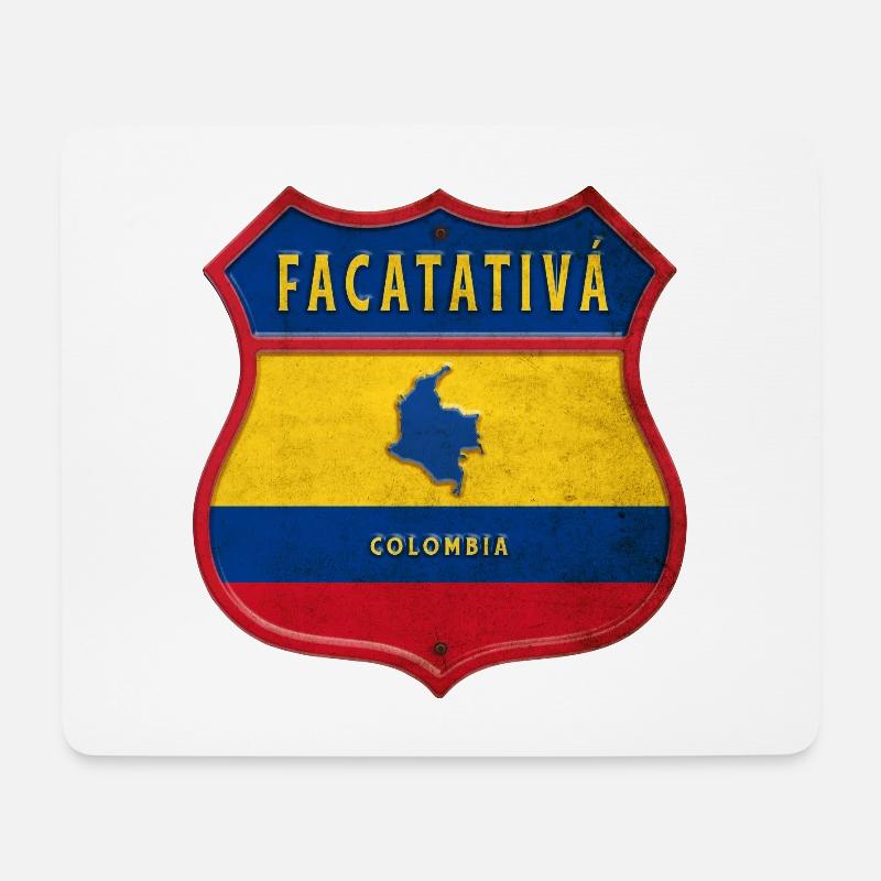 Facatativá Kolumbien Wappen Design - Mousepad (Querformat) - Weiß