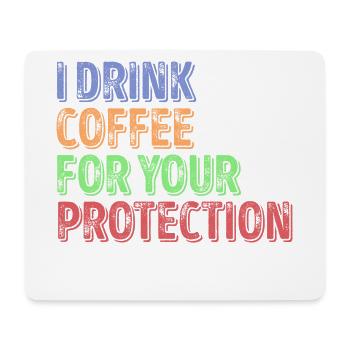 Caffeine Coffee Humorous Statement Coffee Lovers - Mouse Pad (horizontal) - white - Front