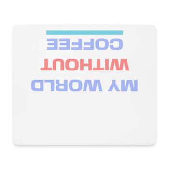 Koffein Kaffee Trinken Statement Kaffeeliebhaber - Mousepad (Querformat) - Weiß - Vorne