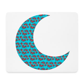 orientmuster Mondsichel, beliebtes naturmuster - Mousepad (Querformat) - Weiß - Vorne