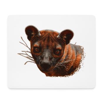 beliebte Tiergeschenke, Frettkatze, Carnivore - Mousepad (Querformat) - Weiß - Vorne
