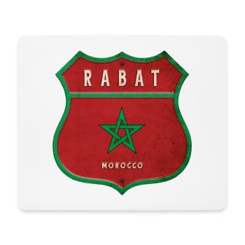 Rabat Morocco Coat of Arms Flags Design - Mouse Pad (horizontal) - white - Front