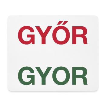 GYOR Ungarn Hungarian Flag Hungary - Mousepad (Querformat) - Weiß - Vorne