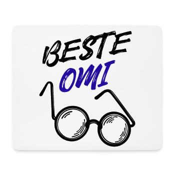 Oma Großmutter Beste Omi Brille Statement - Mousepad (Querformat) - Weiß - Vorne
