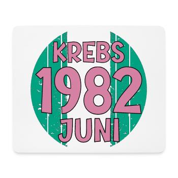 Sternzeichen Krebs JUNI 1982 - Mousepad (Querformat) - Weiß - Vorne