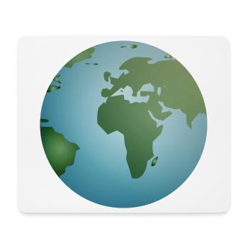 blue planet Earth with green continents - Mouse Pad (horizontal) - white - Front