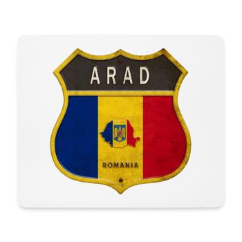 Armoiries de la Roumanie d'Arad - Tapis de souris (format paysage) - blanc - Devant