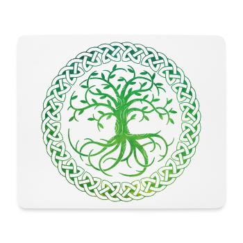 Celtic Tree of Life - Mouse Pad (horizontal) - white - Front