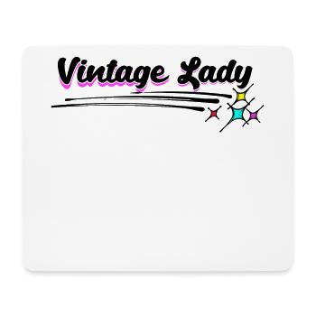Vintage Grand-mère Grand-mère Vieille Femme Déclaration - Tapis de souris (format paysage) - blanc - Devant