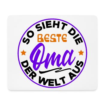 Beste Oma Cool Statement Großmutter Alte Frau - Mousepad (Querformat) - Weiß - Vorne