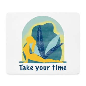 Yoga - Mousepad (Querformat) - Weiß - Vorne
