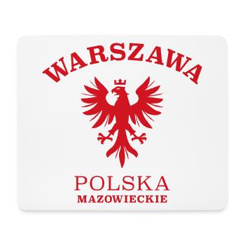 WARSZAWA Warschau Polen Polska - Mousepad (Querformat) - Weiß - Vorne