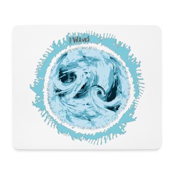 Stürmischer Wasserwirbel Design - Mousepad (Querformat) - Weiß - Vorne