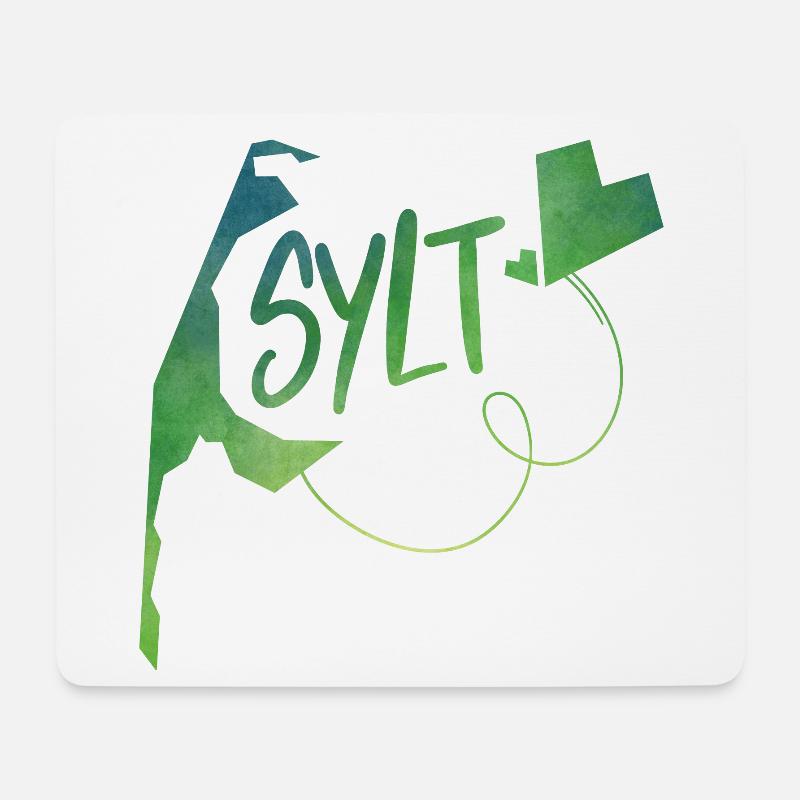 Sylt - Mousepad (Querformat) - Weiß