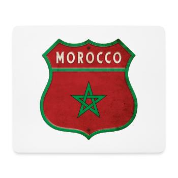 Marokko Wappen Flaggen Design - Mousepad (Querformat) - Weiß - Vorne