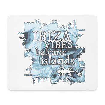 Ibiza Vibes Balearic Islands Design - Mousepad (Querformat) - Weiß - Vorne